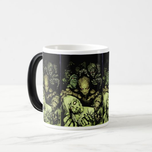 私達がしたいと思うすべてはあなたの頭脳を食べることです モーフィングマグカップ (正面左)