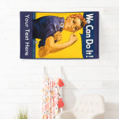 私達がそれをあなたの文字ここにしてもいいリベッターは上がりました 横断幕 (インサイチュ)