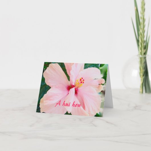 私達がハイビスカスの悔やみや弔慰に再度会うまで サンキューカード (正面)