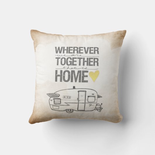 私達が一緒にシリーズShastaのトレーラーであるところはどこでも クッション (裏面)