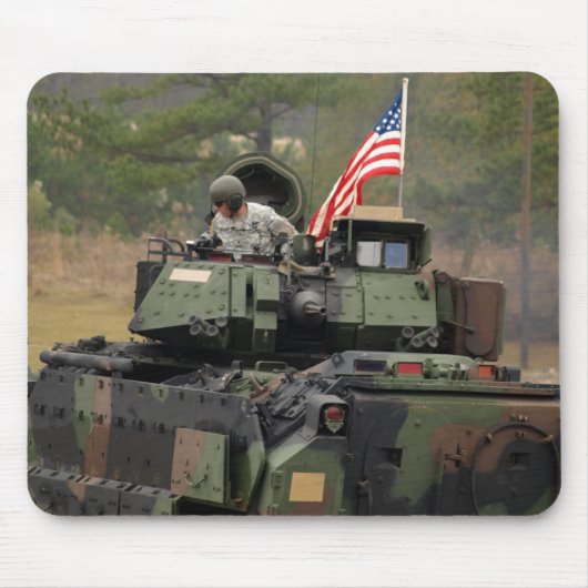 私達が付いている軍タンク旗のmousepad マウスパッド (正面)