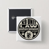 私達が信頼する犬のK9単位 缶バッジ (正面&裏面)