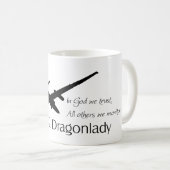 私達が信頼する神のU-2、私達が監視する他! コーヒーマグカップ (正面右)