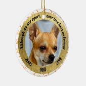 私達が別であるがパーソナライズな犬の記念物 セラミックオーナメント (右)