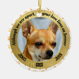 私達が別であるがパーソナライズな犬の記念物 セラミックオーナメント