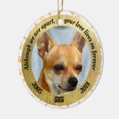 私達が別であるがパーソナライズな犬の記念物 セラミックオーナメント (左)