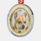 私達が別であるがパーソナライズな犬の記念物 メタルオーナメント (左)