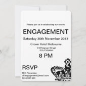 私達が婚約した得た平静を保って下さい 招待状 (裏面)