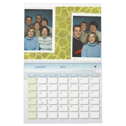 私達が愛する一方、家、足が去るかもしれない家、…です カレンダー (1月 2026)