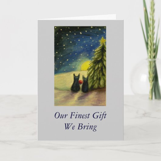 私達が持って来る私達の最も素晴らしいギフト シーズンカード (正面)