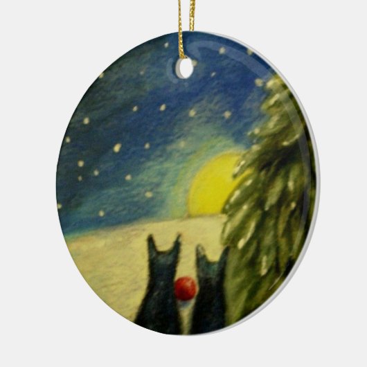 私達が持って来る私達の最も素晴らしいギフト セラミックオーナメント (左)