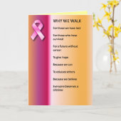 私達が治療のためになぜ歩くか カード (黄色い花)