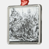 私達が祝う「ハープ奏者Weekly'1867からの日、 メタルオーナメント (左)