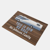 私達が素朴な木RVキャンピングカー/カスタムをいかに転がるかこれ ドアマット (アングル)