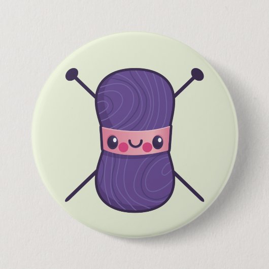 私達が編むすべては愛です 缶バッジ (正面)