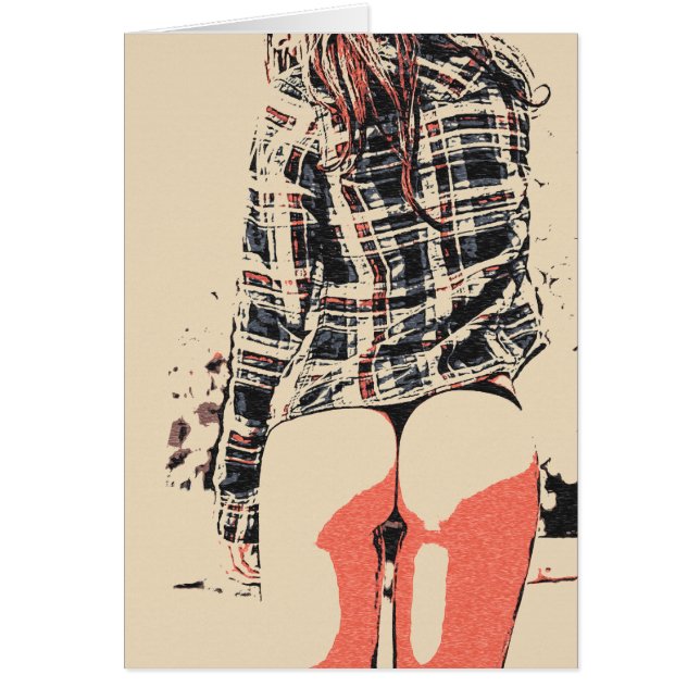 私達が腿のギャップを愛するので、セクシーな背面図 (正面)