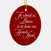 私達が踊るのを見て下さい セラミックオーナメント (右)