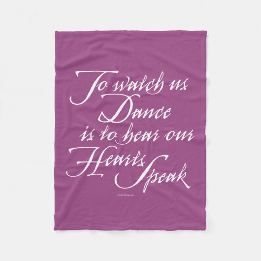 私達が踊るのを見て下さい フリースブランケット (正面)