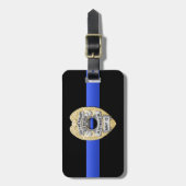 私達が"警察を記章を付ける忘れるブルーラインを"薄くして下さい ラゲッジタグ (正面縦)