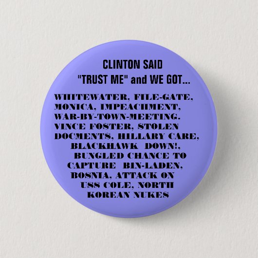 私達がCLINTONSと得た何を! 缶バッジ (正面)