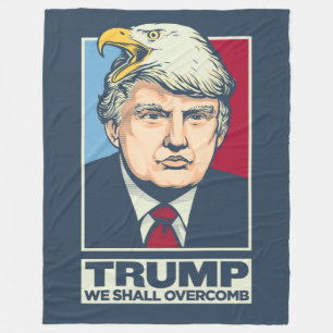 私達がOvercombドナルド・トランプ フリースブランケット