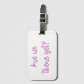 私達けれども荷物旅行ラベルはそこにいます ラゲッジタグ (正面縦)