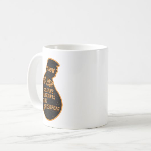 私達にあなたの骨の拍車を示して下さい コーヒーマグカップ (正面左)