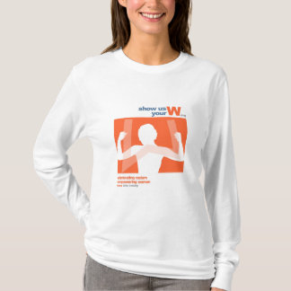 私達にあなたのWのフード付を示して下さい Tシャツ