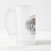 私達にすべてその1人の友人があります フロストグラスビールジョッキ (左)