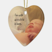 私達にのために子供は生まれるオーナメントです セラミックオーナメント (左)