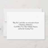 私達にのためのアイザイアの9:6子供は生まれます 招待状 (裏面)