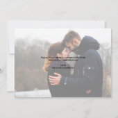 私達によってが感謝した2つの写真の結婚式である金ゴールド|は感謝していしています サンキューカード (裏面)