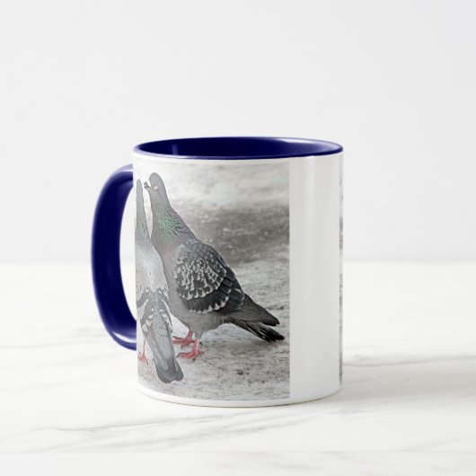 私達にキスハトギフトのマグを与えて下さい マグカップ (正面左)