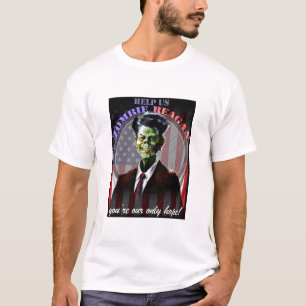 私達にゾンビレーガンを救済して下さい! Tシャツ