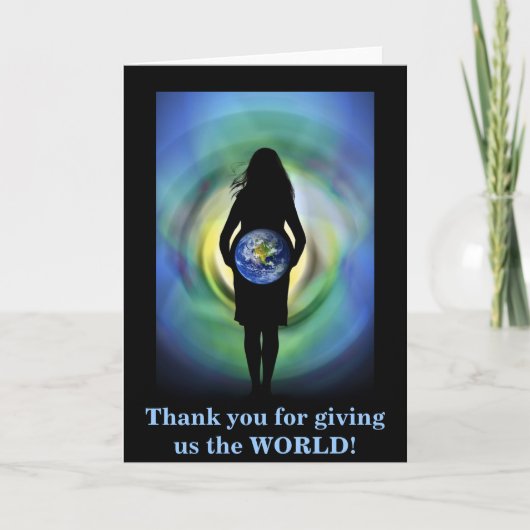 私達に世界を与えるためにありがとう サンキューカード (正面)