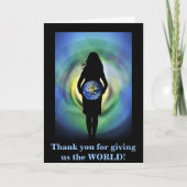 私達に世界を与えるためにありがとう サンキューカード (正面)