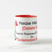 私達に削除のEpidermolysis Bullosaを救済して下さい マグカップ (中央)