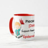 私達に削除のEpidermolysis Bullosaを救済して下さい マグカップ (正面左)