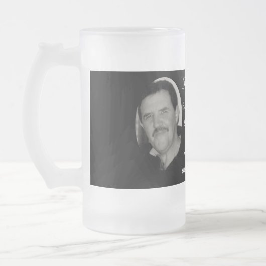 私達に彼は世界の記念物でした フロストグラスビールジョッキ (左)