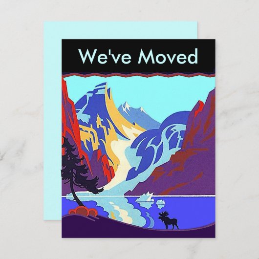 私達に私が動かしました北の領域の上の発表をあります 案内状 (正面/裏面)