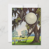 私達に私が動かしました発表のゴルフゴルフをする移動をあります 案内状 (正面)