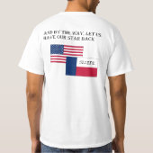 私達に私達の星を与えて下さい! Tシャツ (裏面)