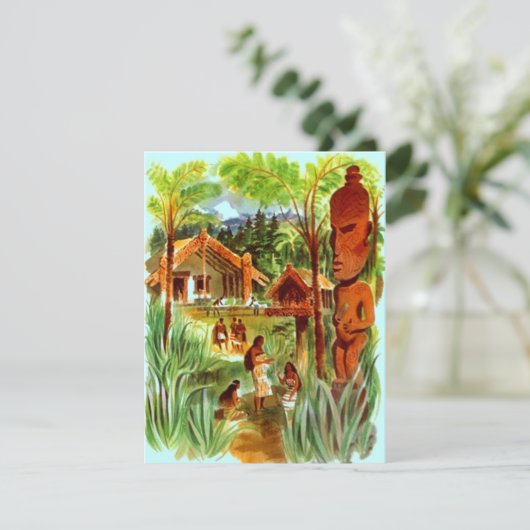 私達に移動動かされた島ハワイ熱帯Tikiがあります 案内状 (スタンド正面)