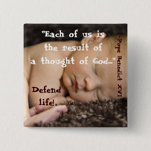 私達のそれぞれはです神の考えられるAの結果… B1 缶バッジ (正面)