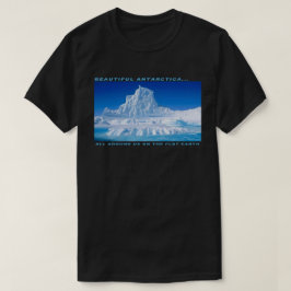 私達のまわりの美しい南極大陸-完全に(平らな地球) Tシャツ