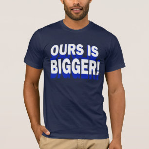 私達のものはより大きいです! ダラスのカウボーイのTシャツ Tシャツ
