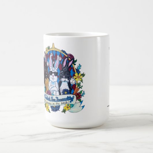 私達のウサギに人格があります! コーヒー・マグ コーヒーマグカップ (中央)