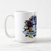 私達のウサギに人格があります! コーヒー・マグ コーヒーマグカップ (左)