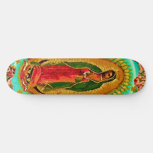 私達のグアダルペ女性メキシコ聖者聖母マリア スケートボード (横)