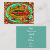 私達のグアダルペ女性メキシコ聖者聖母マリア 名刺 (正面/裏面)